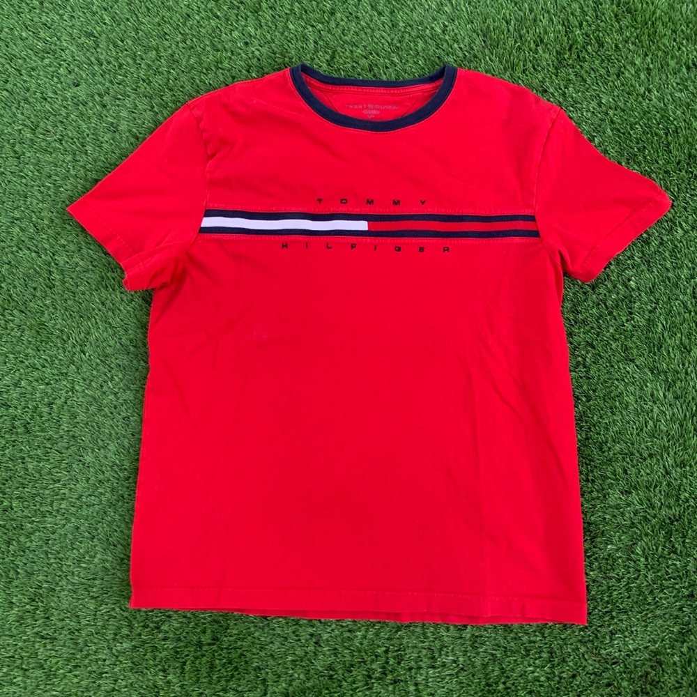 Red Tommy Hilfiger T Shirt